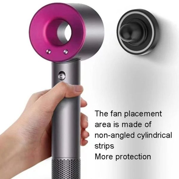 Dyson Hair Dryer No-punch Bathroom Wall Mounted Magnetic Blower Holder Nozzle Storage Hanger - Image 7