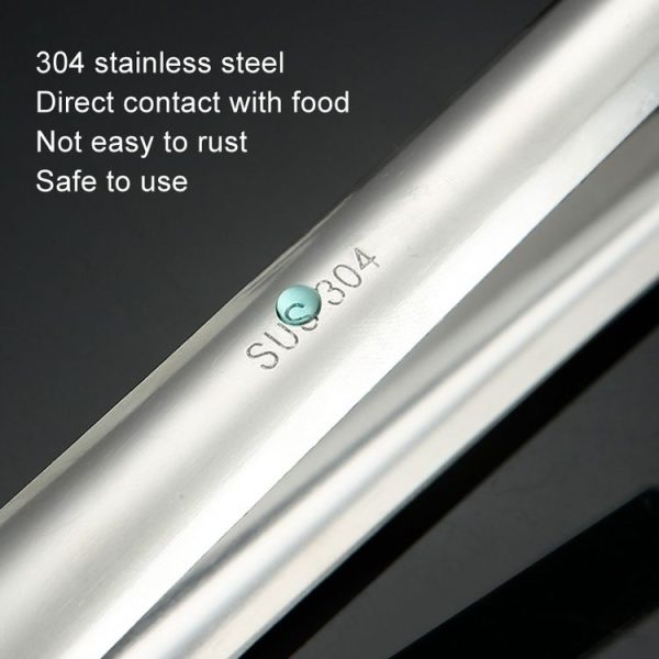 With Teeth Non-Slip Stainless Steel Ice Clip Mirror Polishing Coffee Square Sugar Clip, Color: Stainless Steel Color - Image 6