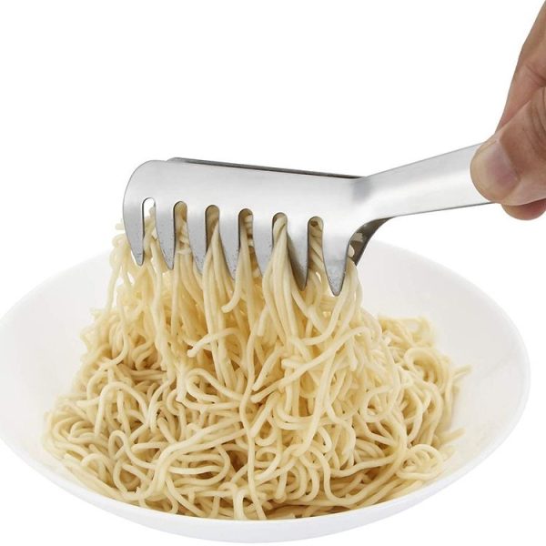 Titanium Plated Stainless Steel Spaghetti Clip Restaurant Food Clamps, Color: Stainless Steel Color - Image 7