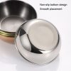 4pcs / set Stainless Steel Circular Dipped Dishes Seasoning Gastric Dish, Color: Stainless Steel Color - Image 6