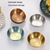 4pcs / set Stainless Steel Circular Dipped Dishes Seasoning Gastric Dish, Color: Stainless Steel Color - Image 7