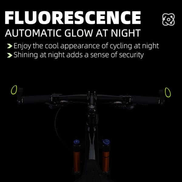 WEST BIKING Bike Cow Horns Fluorescent Deputy Handle Riding Equipment (Black) - Image 10