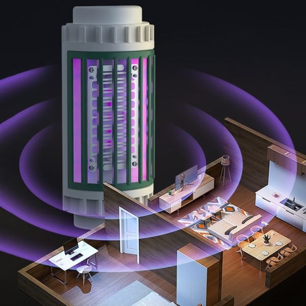 LED-UV Purple Light Wave Electric Shock Mosquito Killer Lamp Mini Plug-In Mosquito Repellent, CN Plug (Green) - Image 10