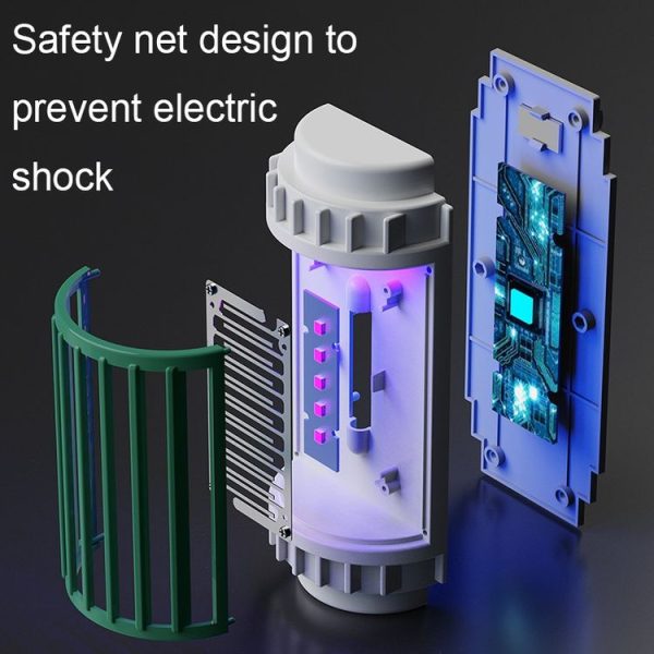 LED-UV Purple Light Wave Electric Shock Mosquito Killer Lamp Mini Plug-In Mosquito Repellent, CN Plug (Green) - Image 4