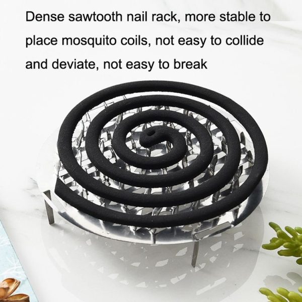 Stainless Steel Mosquito Incense Tray Holder Household Fireproof Mosquito Incense Box With Cover (As Show) - Image 6