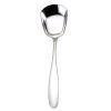Small 304 Stainless Steel Spoon Glossy Thickened Flat Head Flat Bottom Serving Spoon, Color: Stainless Steel Color
