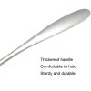 Small 304 Stainless Steel Spoon Glossy Thickened Flat Head Flat Bottom Serving Spoon, Color: Stainless Steel Color - Image 5