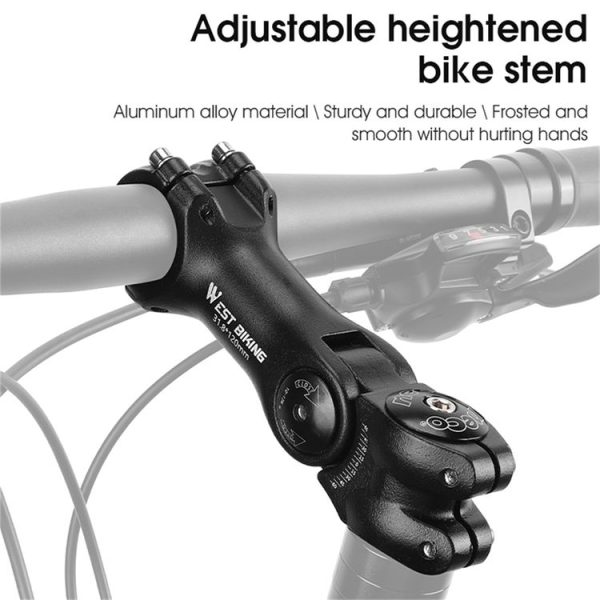 WEST BIKING Mountain Bike Adjustable Handlebar Angle Riser Handlebar Lift Accessories 25.4x100mm - Image 4