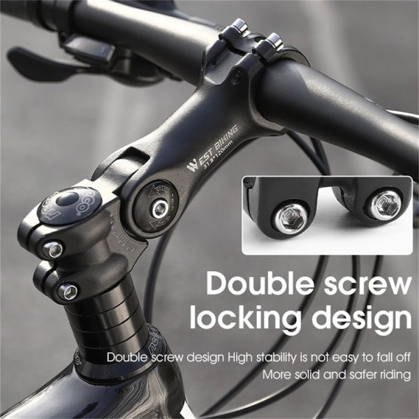 WEST BIKING Mountain Bike Adjustable Handlebar Angle Riser Handlebar Lift Accessories 25.4x100mm - Image 7