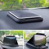 Car Mobile Phone Holder Carbon Fiber Pattern Silicone Dashboard Holder (Black) - Image 10