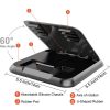 Car Mobile Phone Holder Carbon Fiber Pattern Silicone Dashboard Holder (Black) - Image 3