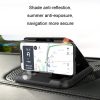 Car Mobile Phone Holder Carbon Fiber Pattern Silicone Dashboard Holder (Black) - Image 4