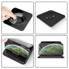Car Mobile Phone Holder Carbon Fiber Pattern Silicone Dashboard Holder (Black) - Image 7