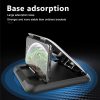 Car Mobile Phone Holder Carbon Fiber Pattern Silicone Dashboard Holder (Black) - Image 9