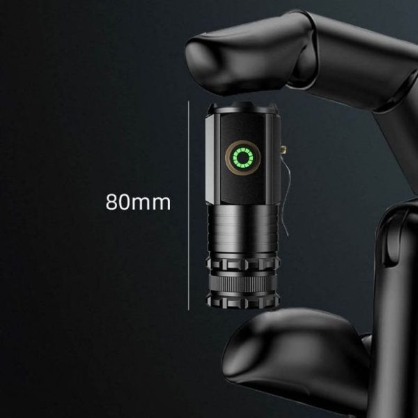 3 LED Mini Flashlight Rechargeable Waterproof 2000LM Super Bright Torch, Spec: Tail Magnet - Image 8