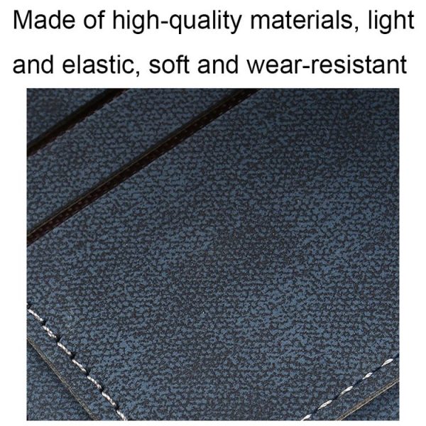 Baellerry Synthetic Leather Men Short Wallet Large Capacity Multi-Card Slot Zipper Wallet (Black) - Image 4