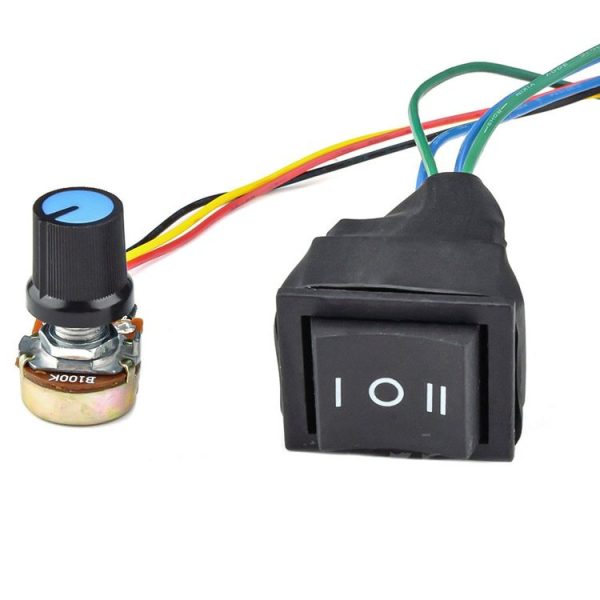 20A Forward And Reverse DC Speed Regulator 9-60V Pulse Wide Motor Driver PWM Control Board (With Switch) - Image 6