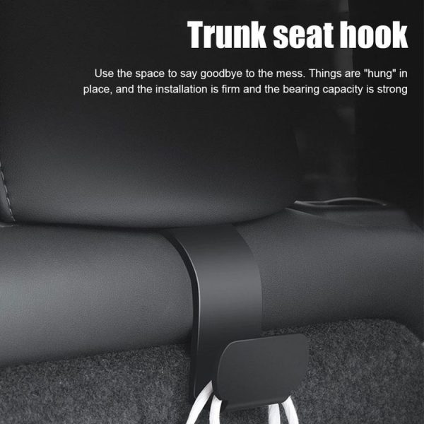 Tesla Model Y 1pair Rear Trunk Hook Bag Umbrella Hanger - Image 5