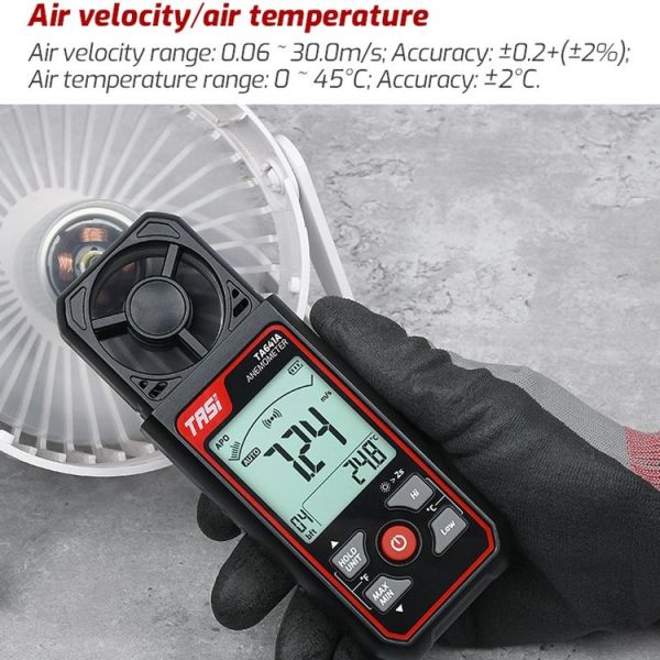 TASI TA641A High Precision Wind Speed Instrument Wind Volume Tester Handheld Wind Speed Meter - Image 9