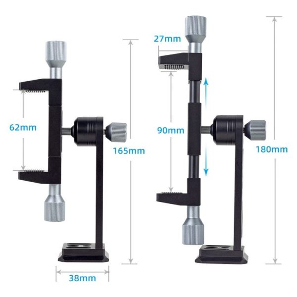 XILETU Metal Swivel Cold Shoe Mobile Phone Clip Photography Fixed Tripod - Image 3