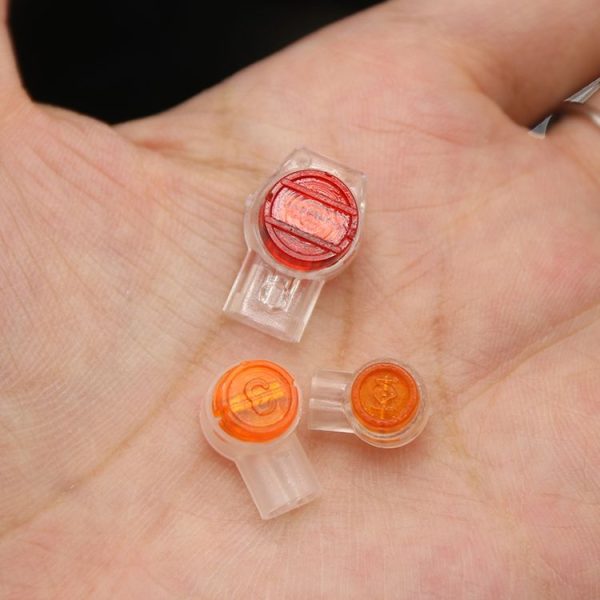 K1 100pcs / Pack Network Cable Telephone Line Connector Moisture-Proof Waterproof Wiring Terminals - Image 4