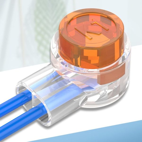 K1 100pcs / Pack Network Cable Telephone Line Connector Moisture-Proof Waterproof Wiring Terminals - Image 6