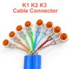 K1 100pcs / Pack Network Cable Telephone Line Connector Moisture-Proof Waterproof Wiring Terminals - Image 7
