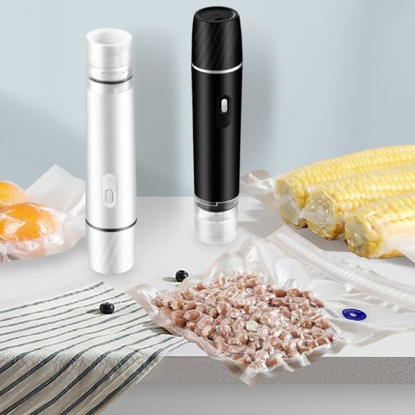 Handheld Vacuum Machine Rechargeable Food Preservation Compression Storage Machine (Black) - Image 10