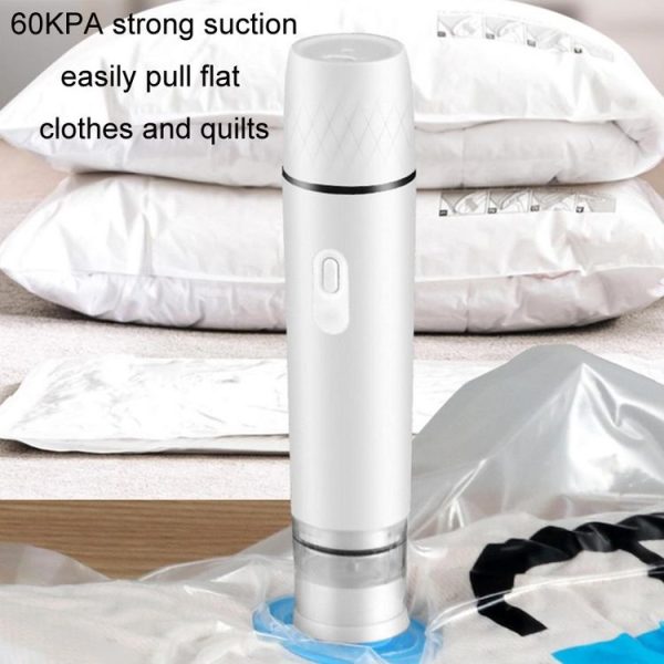 Handheld Vacuum Machine Rechargeable Food Preservation Compression Storage Machine (Black) - Image 7