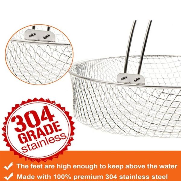 Air Fried Pot Home Electric Organ 304 Stainless Steel Net Basket - Image 3