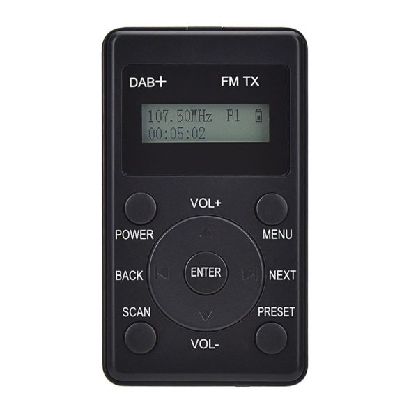HanRongda HRD-100 Portable Digital Display DAB+ / DAB / FM Radio (Black)