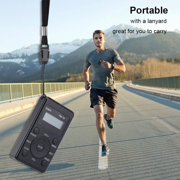 HanRongda HRD-100 Portable Digital Display DAB+ / DAB / FM Radio (Black) - Image 8