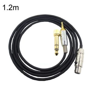 1.2m For K240 / K141 / K271 / K702 / Q701 / K712 Headphone Cable Mini Cartoon Head Upgrade Line (Black)