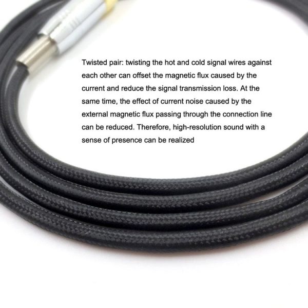 1.2m For K240 / K141 / K271 / K702 / Q701 / K712 Headphone Cable Mini Cartoon Head Upgrade Line (Black) - Image 5