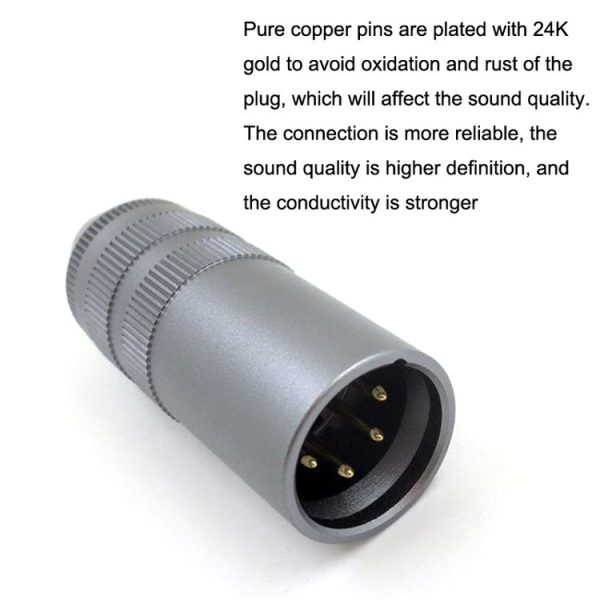 4 Core XLR to 2.5mm Amplifier Balance Female Headphone Adapter - Image 3