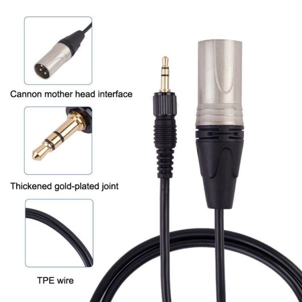Sony D11 / D21 / P03B Wireless Bee Microphone Pocket Camera Connection Cable, Length: 60cm (Black) - Image 5