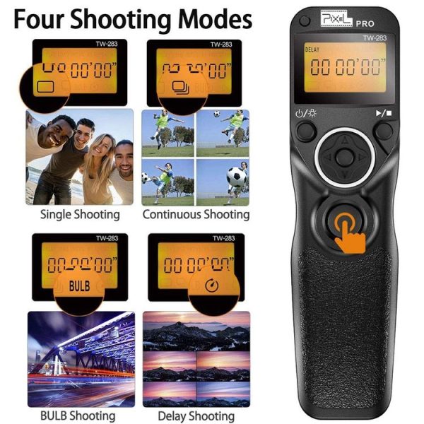 Canon E3 Pixel TW283 Shutter Wireless Delay Remote Control SLR Shutter Flasher - Image 7