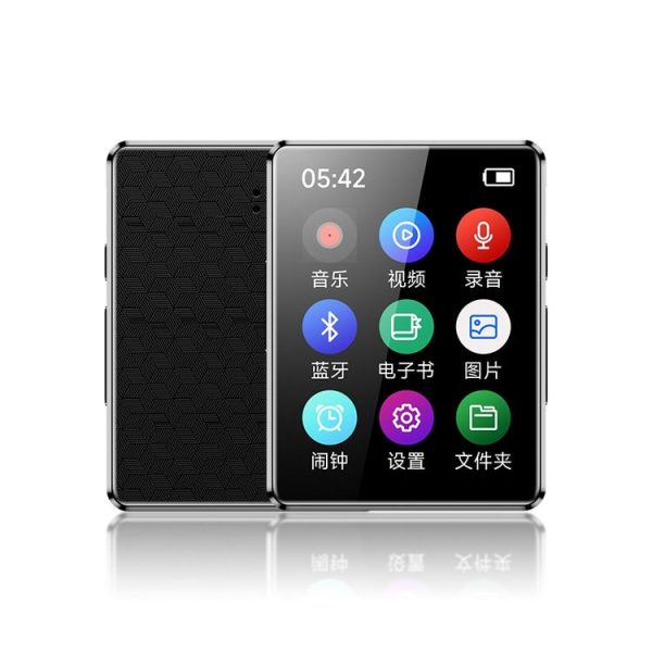 MP3 Music Player Bluetooth 5.0 Ebook Recorder MP4 Walkman Without Memory Card (Black) - Image 2