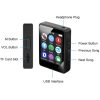 MP3 Music Player Bluetooth 5.0 Ebook Recorder MP4 Walkman Without Memory Card (Black) - Image 4