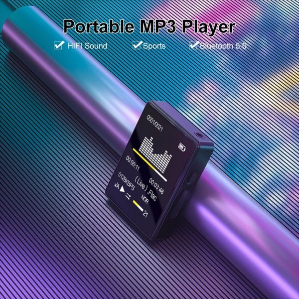 MP3 Music Player Bluetooth 5.0 Ebook Recorder MP4 Walkman Without Memory Card (Black) - Image 9
