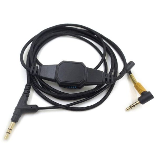 2m For Boom Microphone V-MODA Computer Gaming Headphone Cable (Gold Plug)