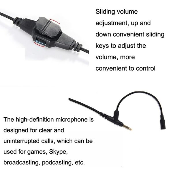 2m For Boom Microphone V-MODA Computer Gaming Headphone Cable (Gold Plug) - Image 3
