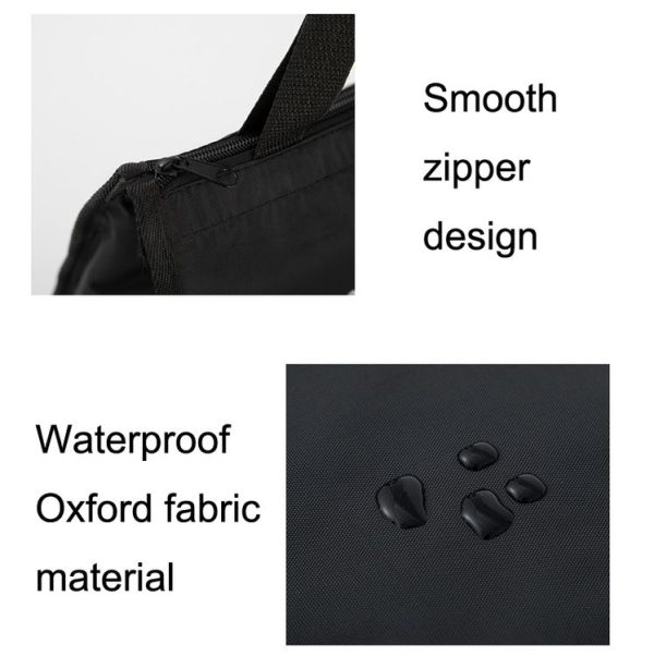 Horizontal Version Thick Waterproof Insulation Bag Oxford Cloth Lunch Bag Tote Bag (Love) - Image 4