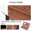 DEABOLAR Large Capacity Men Long Wallet Ultra-thin Paneled Soft Wallet (Light Gray) - Image 4