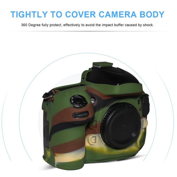 Pixel P001 For Nikon D800 / D800E Camera Silicone Protector Case (Jungle Camouflage) - Image 7