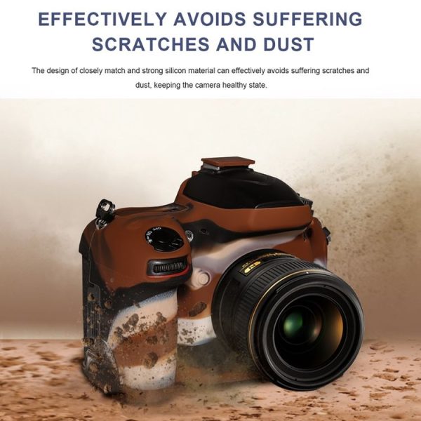 Pixel P001 For Nikon D750 Camera Silicone Protector Case (Desert Camouflage) - Image 10