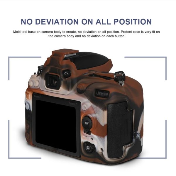 Pixel P001 For Nikon D750 Camera Silicone Protector Case (Desert Camouflage) - Image 5