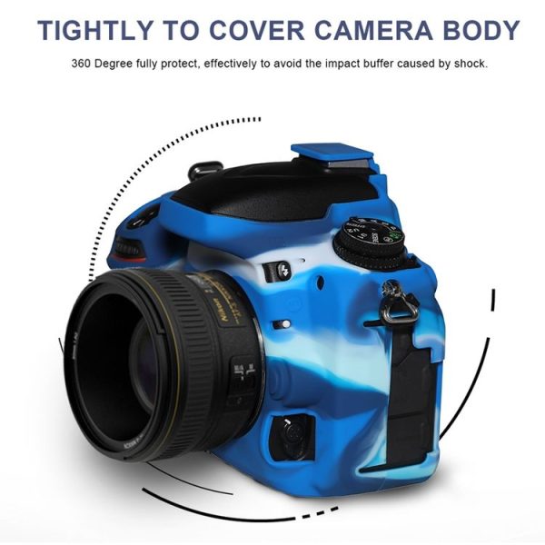 Pixel P001 For Nikon D750 Camera Silicone Protector Case (Desert Camouflage) - Image 6