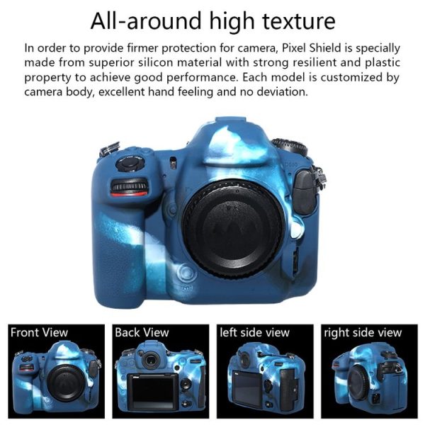 Pixel P001 For Nikon D500 Camera Silicone Protector Case (Desert Camouflage) - Image 3
