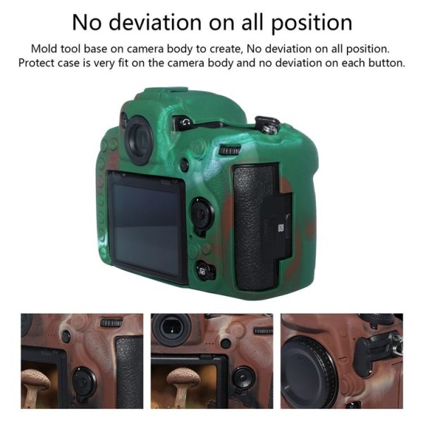 Pixel P001 For Nikon D500 Camera Silicone Protector Case (Desert Camouflage) - Image 4